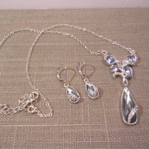 Avon All Wrapped Up Necklace Pierced Earrings Set